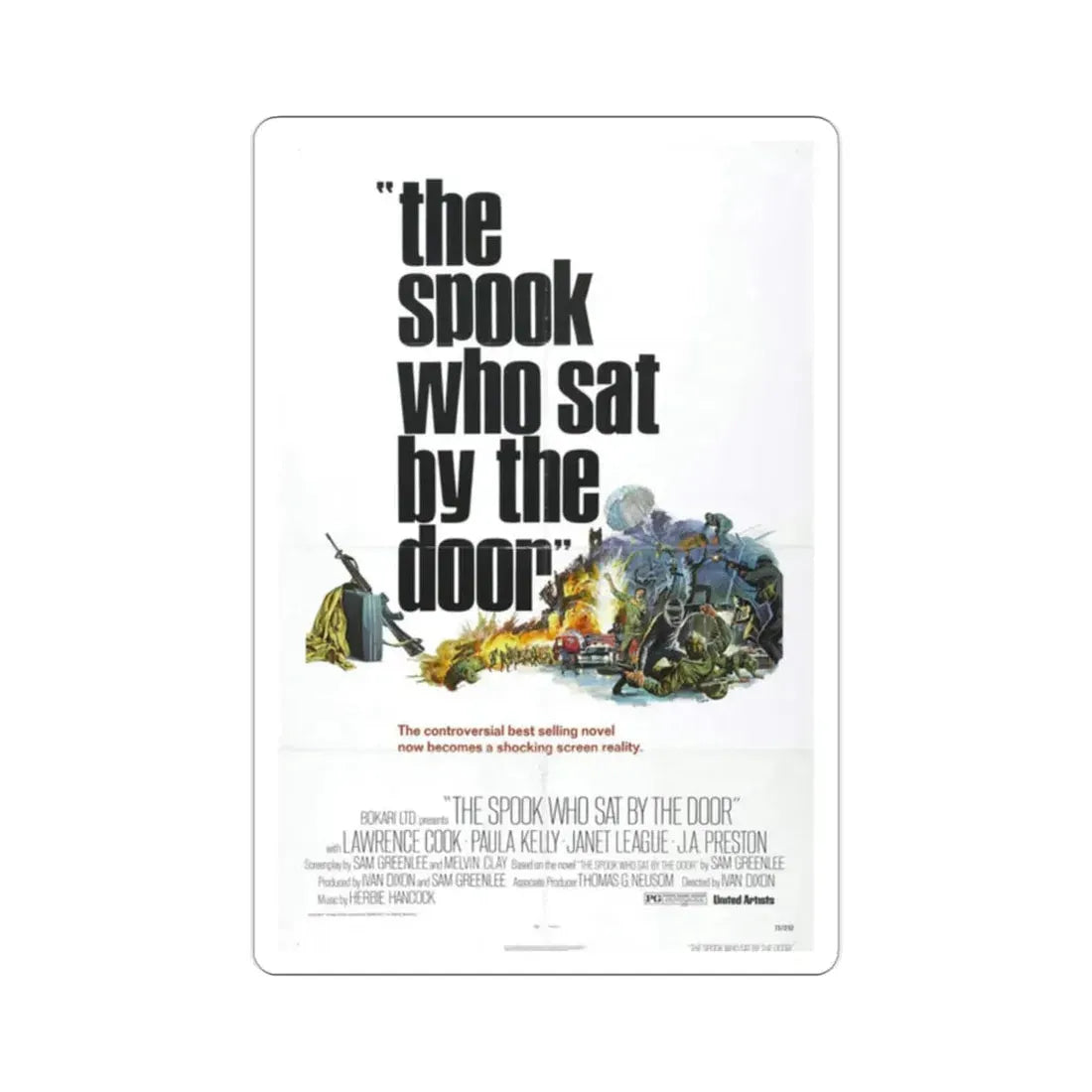 The Spook Who Sat by the Door 1973 Movie Poster STICKER Vinyl Die-Cut Decal 2 Inch - The Sticker Space