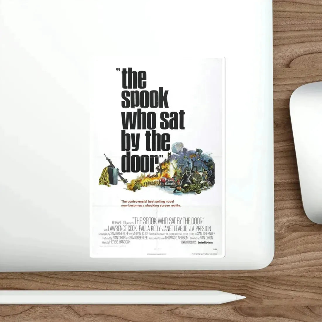 The Spook Who Sat by the Door 1973 Movie Poster STICKER Vinyl Die-Cut Decal - The Sticker Space