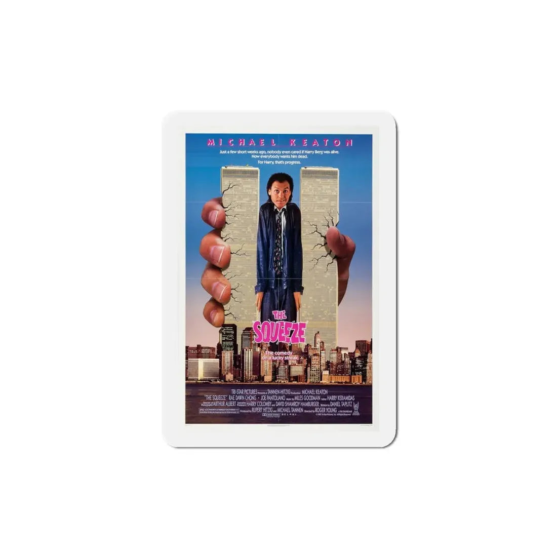 The Squeeze 1987 Movie Poster Refrigerator Magnet 4 Inch - The Sticker Space