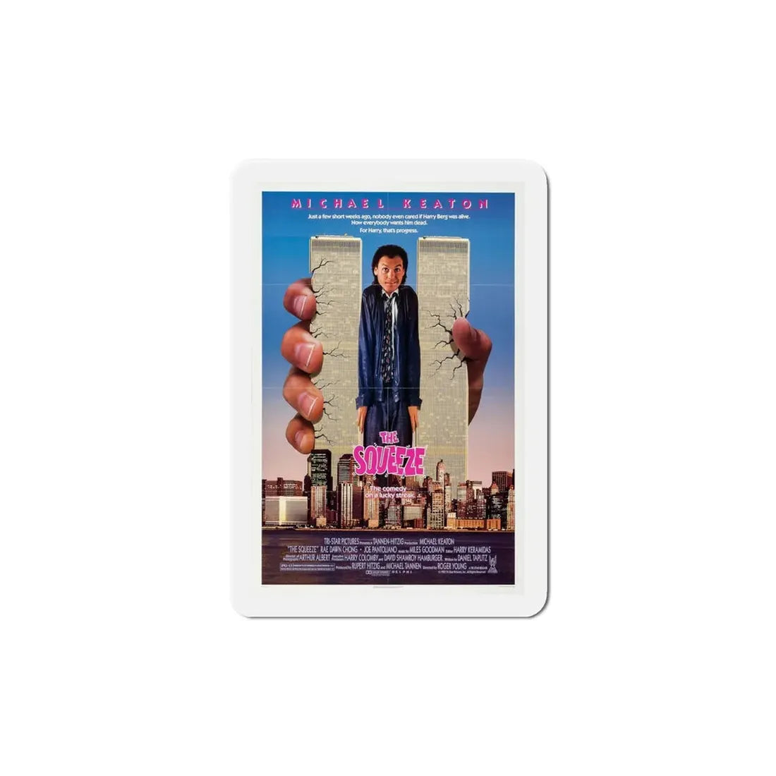 The Squeeze 1987 Movie Poster Refrigerator Magnet 6 Inch - The Sticker Space