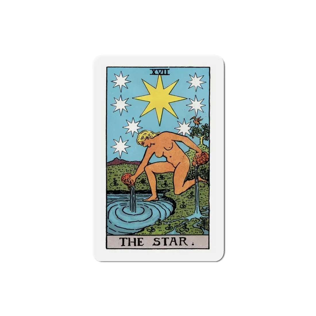 The Star (Tarot Card) Refrigerator Magnet 3 Inch - The Sticker Space