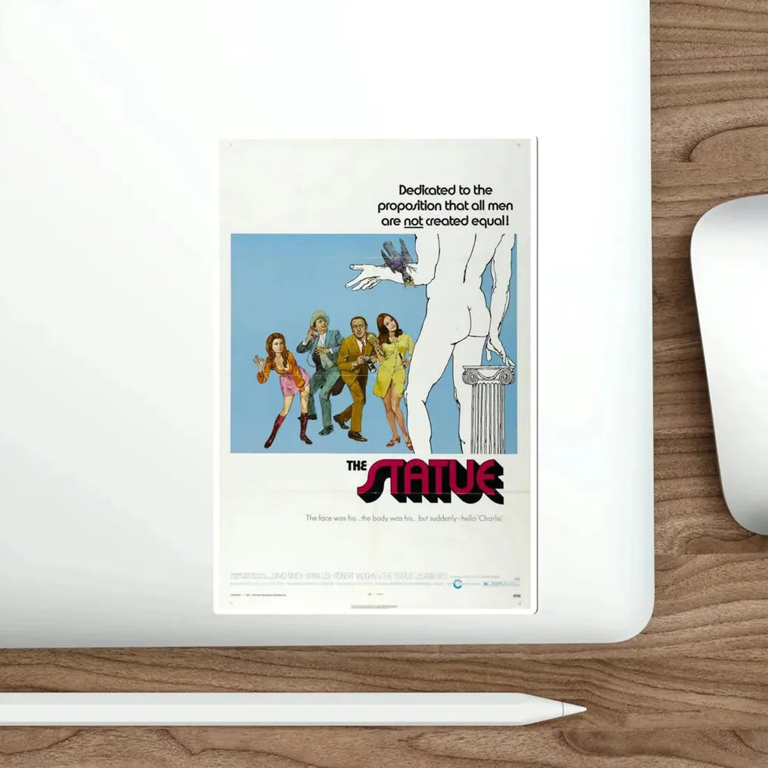 The Statue 1971 Movie Poster STICKER Vinyl Die-Cut Decal - The Sticker Space