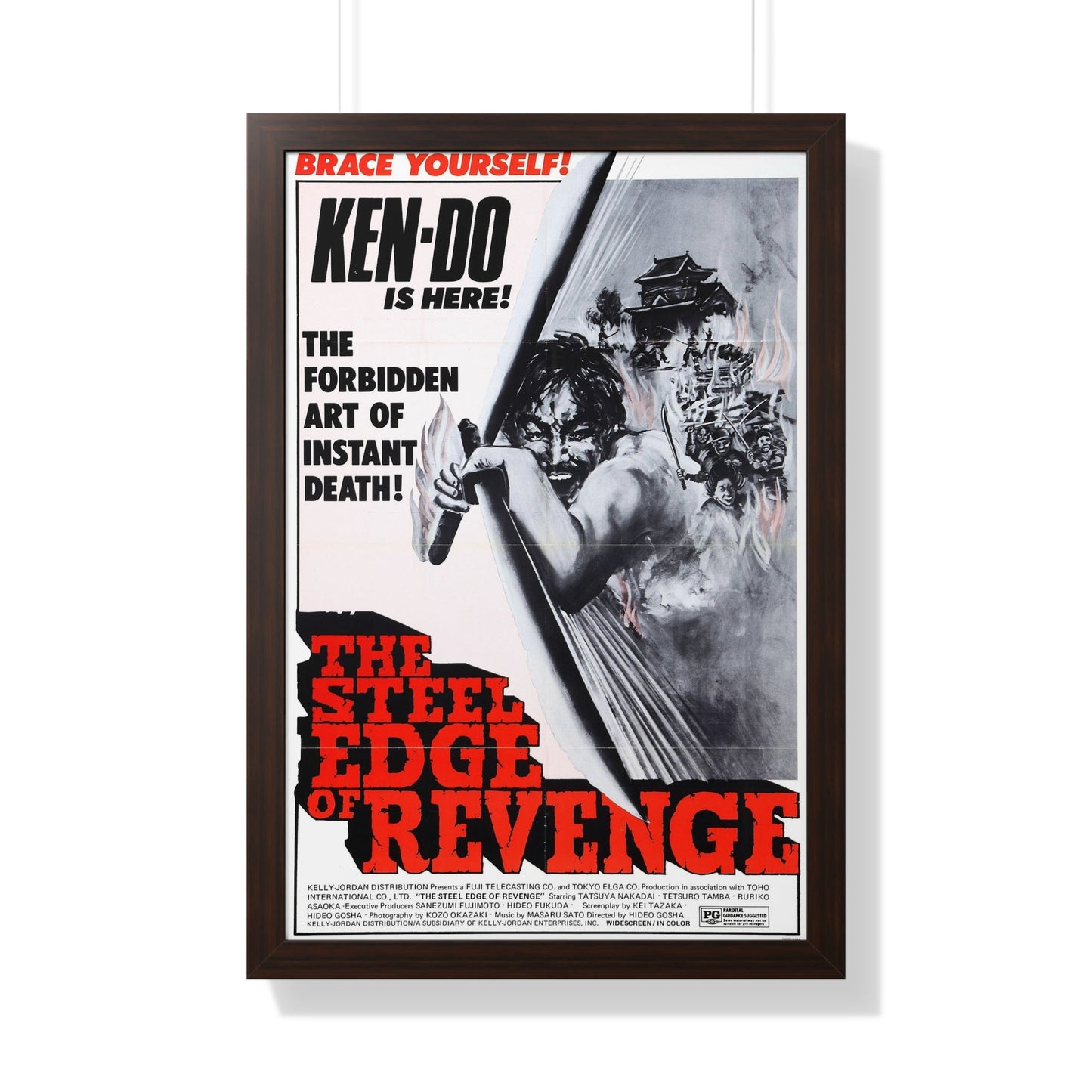 THE STEEL EDGE OF REVENGE 1969 - Framed Movie Poster-20" x 30"-The Sticker Space