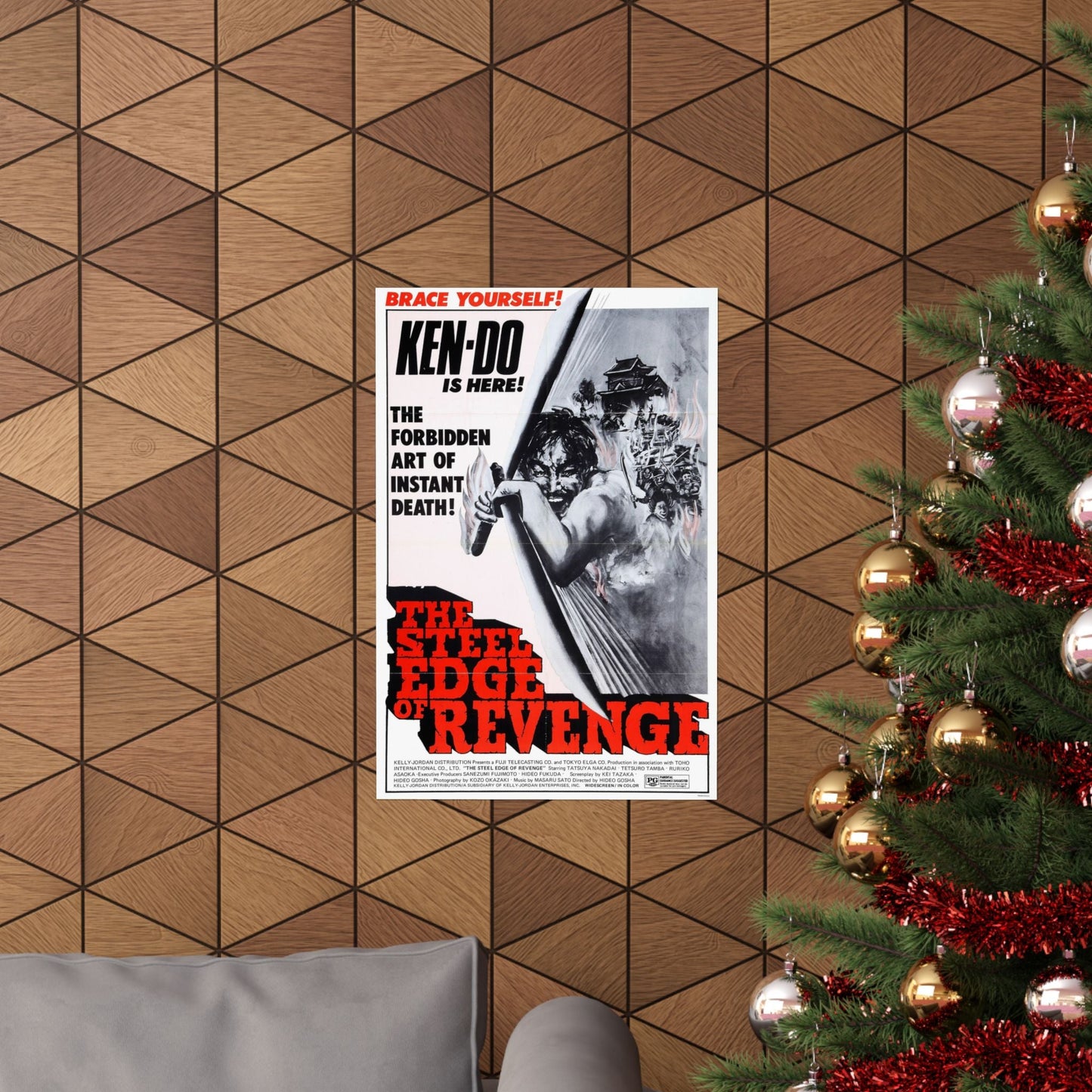 THE STEEL EDGE OF REVENGE 1969 - Paper Movie Poster-The Sticker Space