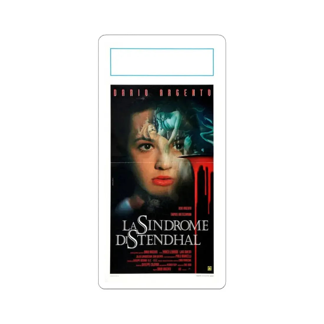 THE STENDHAL SYNDROME 1996 Movie Poster - STICKER Vinyl Kiss-Cut Decal 3 Inch White - The Sticker Space