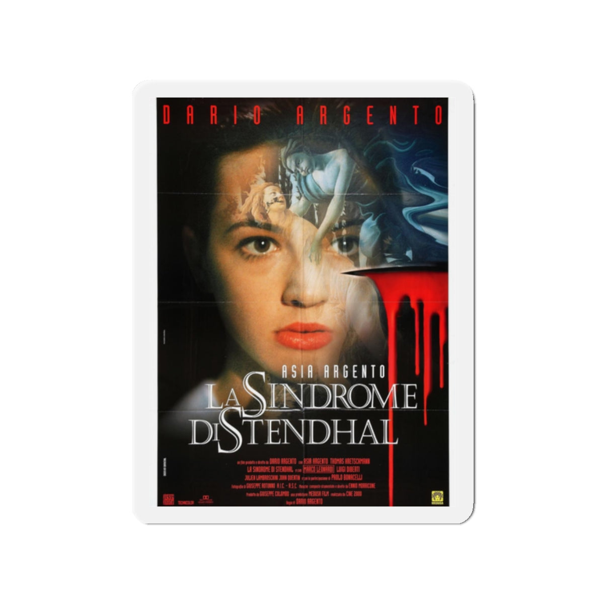 THE STENDHAL SYNDROME (2) 1996 Movie Poster - Refrigerator Magnet-2 Inch-The Sticker Space