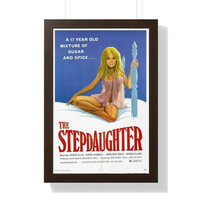 THE STEPDAUGHTER (AND WHEN SHE WAS BAD...) 1973 - Framed Movie Poster 16″ x 24″ Walnut - The Sticker Space