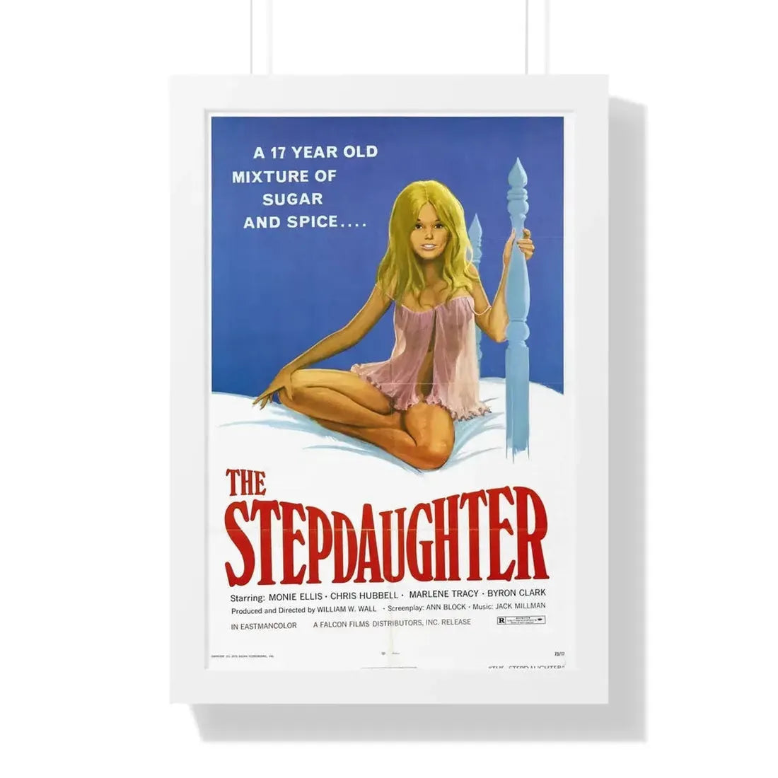 THE STEPDAUGHTER (AND WHEN SHE WAS BAD...) 1973 - Framed Movie Poster 16″ x 24″ White - The Sticker Space