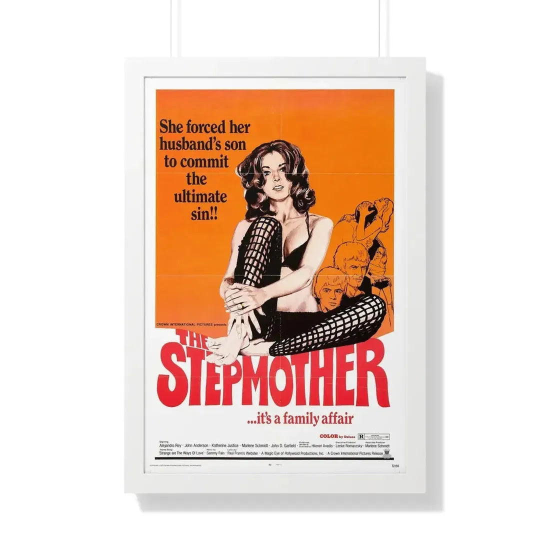 THE STEPMOTHER 1972 - Framed Movie Poster 20" x 30" White - The Sticker Space
