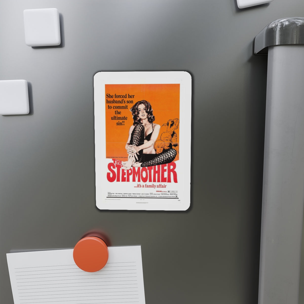 THE STEPMOTHER 1972 Movie Poster - Refrigerator Magnet-The Sticker Space