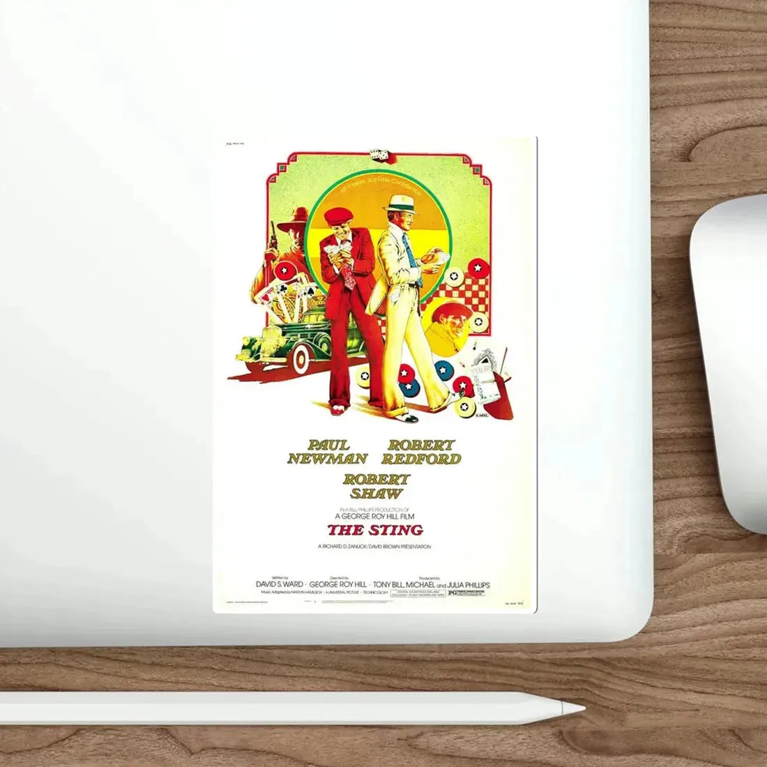 The Sting 1973 2 Movie Poster STICKER Vinyl Die-Cut Decal - The Sticker Space