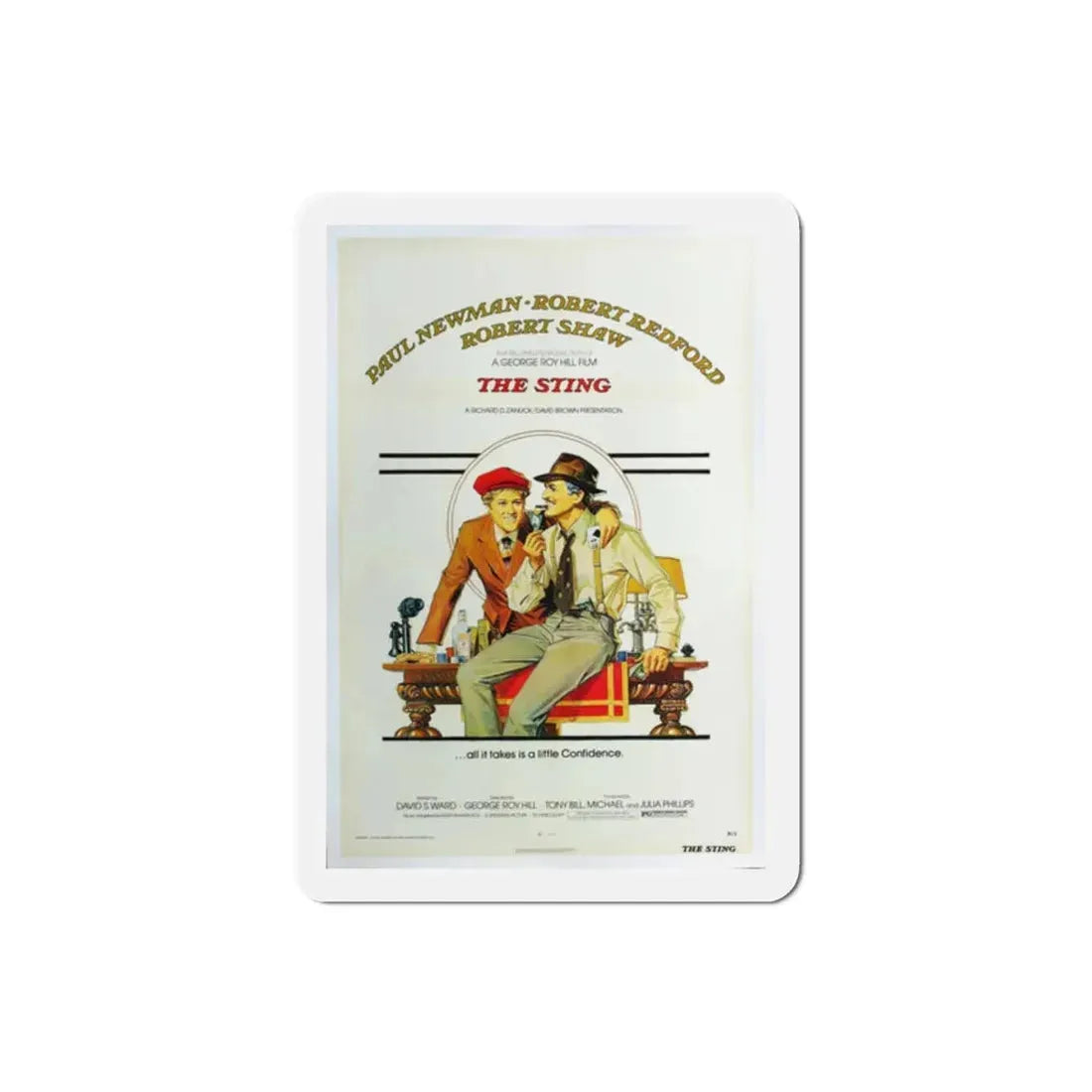 The Sting 1973 Movie Poster Refrigerator Magnet 2 Inch - The Sticker Space