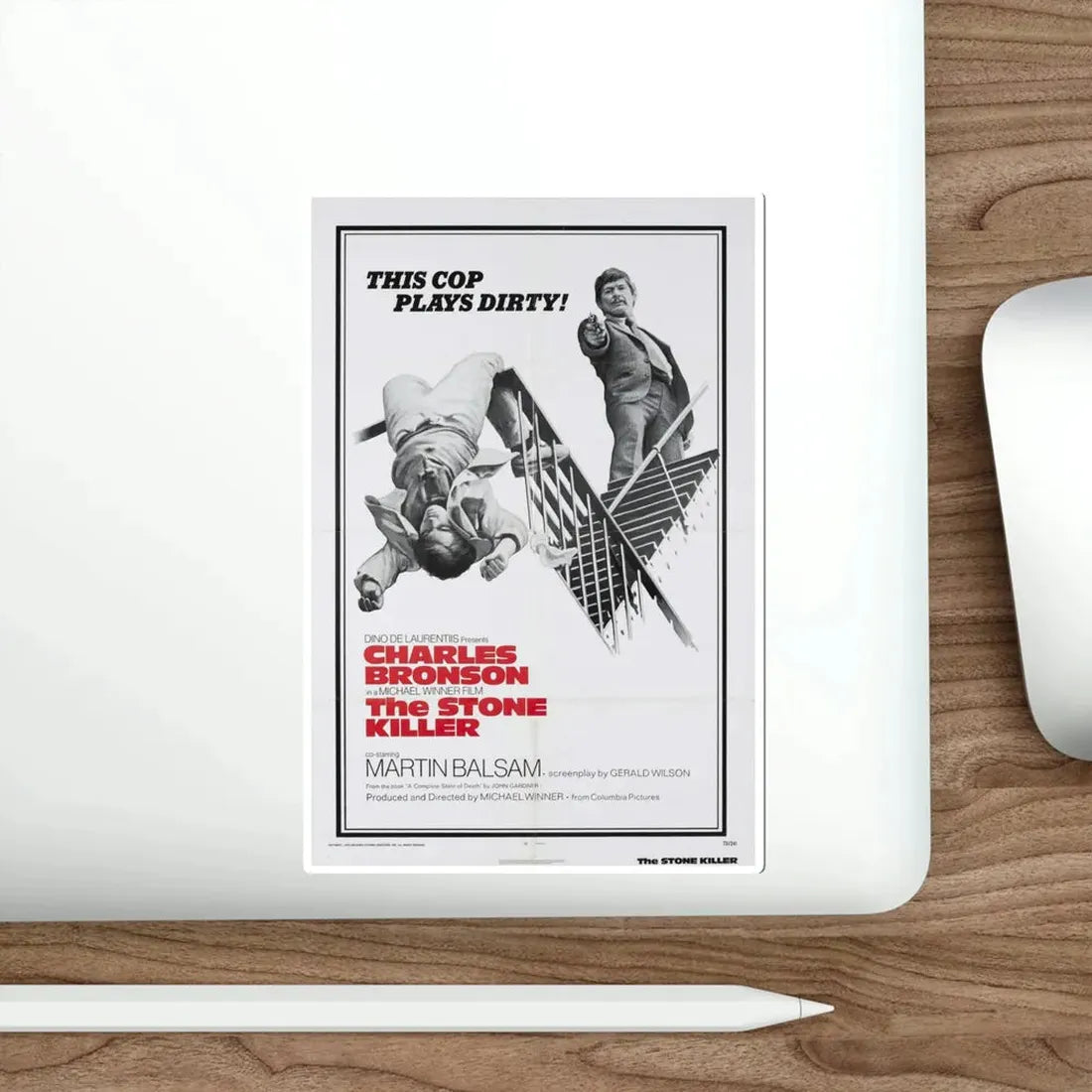 The Stone Killer 1973 Movie Poster STICKER Vinyl Die-Cut Decal - The Sticker Space