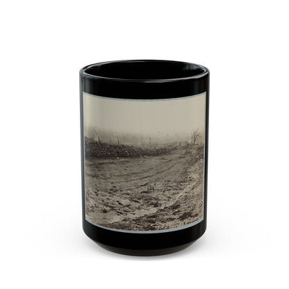 The Stone-Wall At Foot Of Marye's Heights Held By Cobb's Brigade, C.S.A., Dec. 13, 1862(2) (U.S. Civil War) Black Coffee Mug-15oz-The Sticker Space