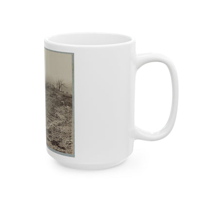 The Stone-Wall At Foot Of Marye's Heights Held By Cobb's Brigade, C.S.A., Dec. 13, 1862(2) (U.S. Civil War) White Coffee Mug-The Sticker Space