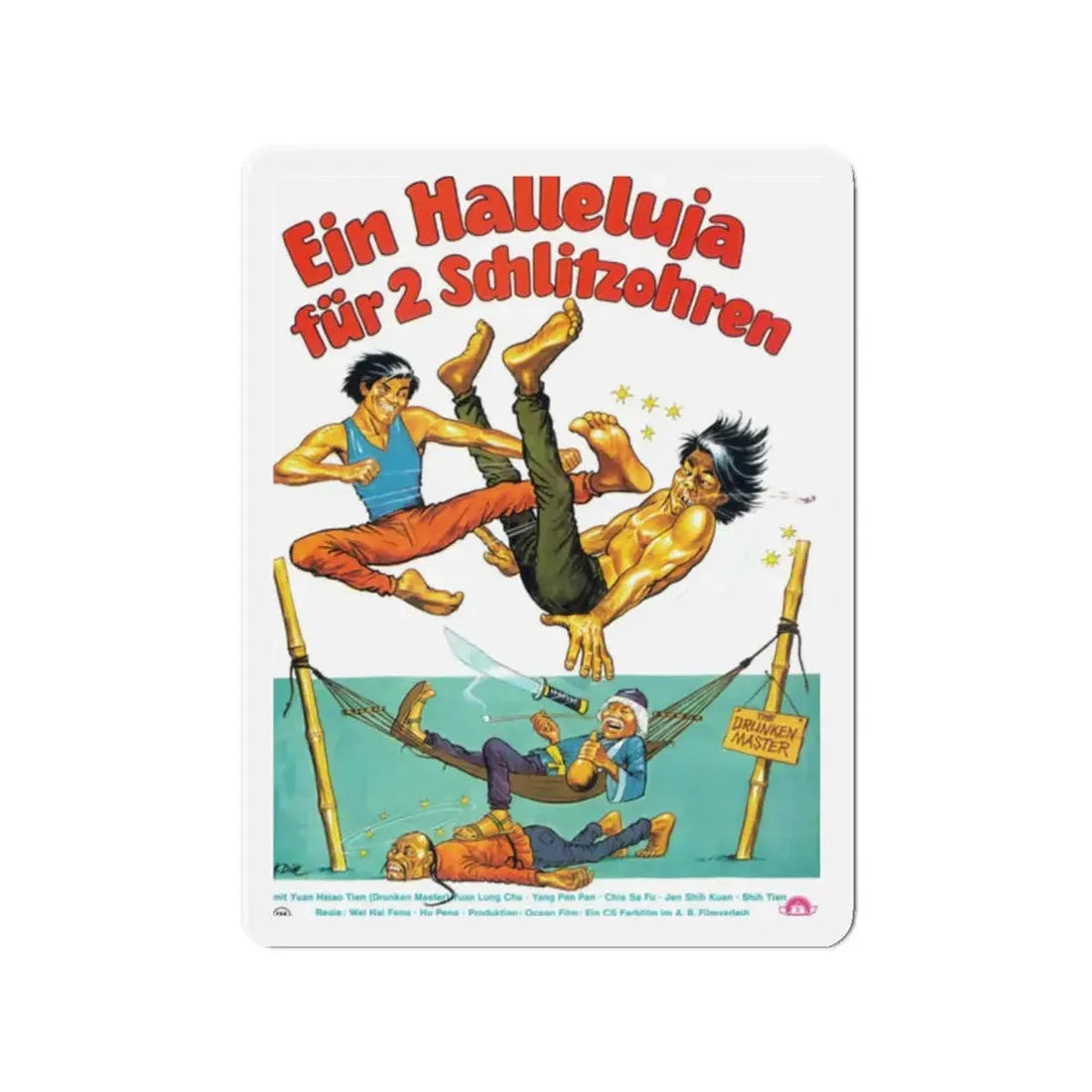 THE STORY OF DRUNKEN MASTER 1979 Movie Poster - Refrigerator Magnet 2 Inch - The Sticker Space