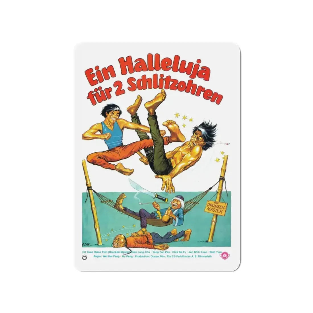 THE STORY OF DRUNKEN MASTER 1979 Movie Poster - Refrigerator Magnet 3 Inch - The Sticker Space