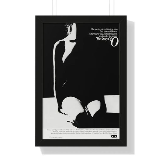 THE STORY OF O 1975 - Framed Movie Poster 16″ x 24″ Black - The Sticker Space