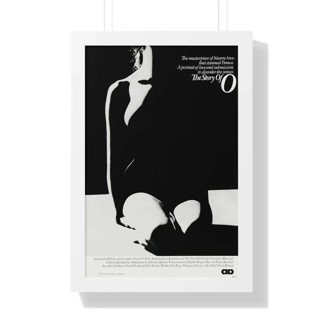 THE STORY OF O 1975 - Framed Movie Poster 16″ x 24″ White - The Sticker Space