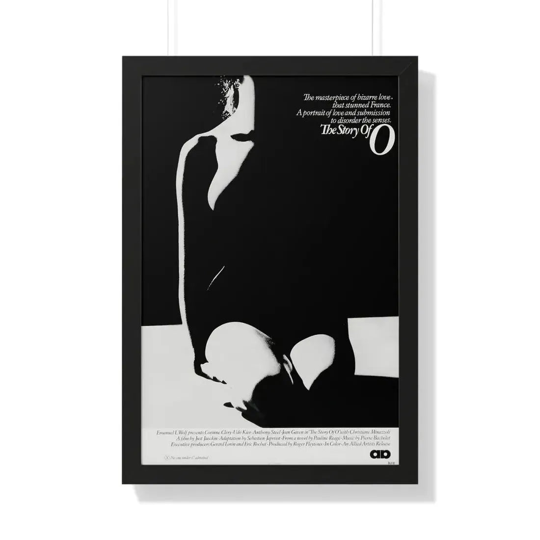 THE STORY OF O 1975 - Framed Movie Poster 20" x 30" Black - The Sticker Space