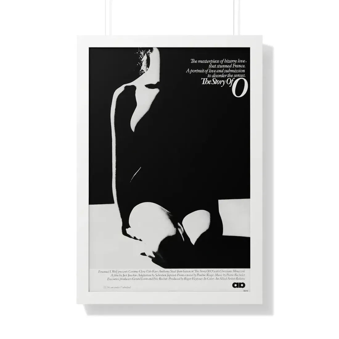 THE STORY OF O 1975 - Framed Movie Poster 20" x 30" White - The Sticker Space