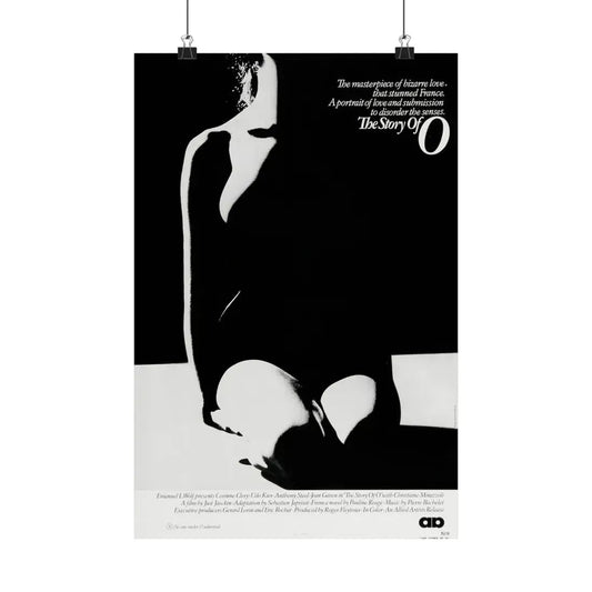 THE STORY OF O 1975 - Paper Movie Poster 12″ x 18″ Matte - The Sticker Space