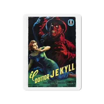 THE STRANGE CASE OF THE MAN AND THE BEAST 1951 Movie Poster - Refrigerator Magnet 2 Inch - The Sticker Space
