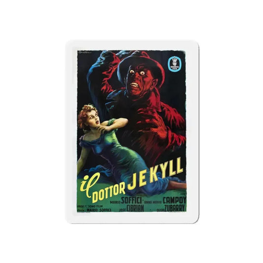 THE STRANGE CASE OF THE MAN AND THE BEAST 1951 Movie Poster - Refrigerator Magnet 6 Inch - The Sticker Space