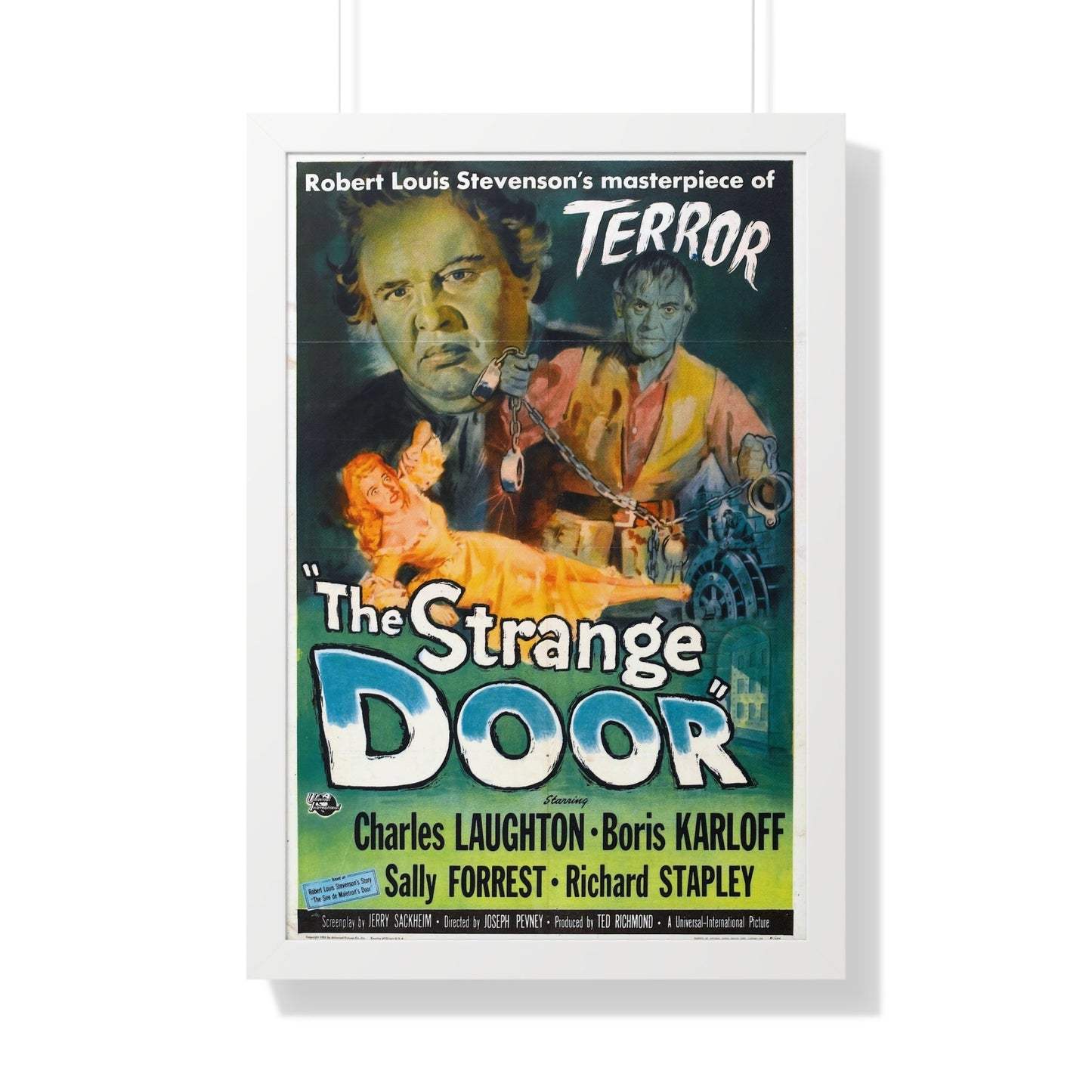 THE STRANGE DOOR 1951 - Framed Movie Poster-20" x 30"-The Sticker Space