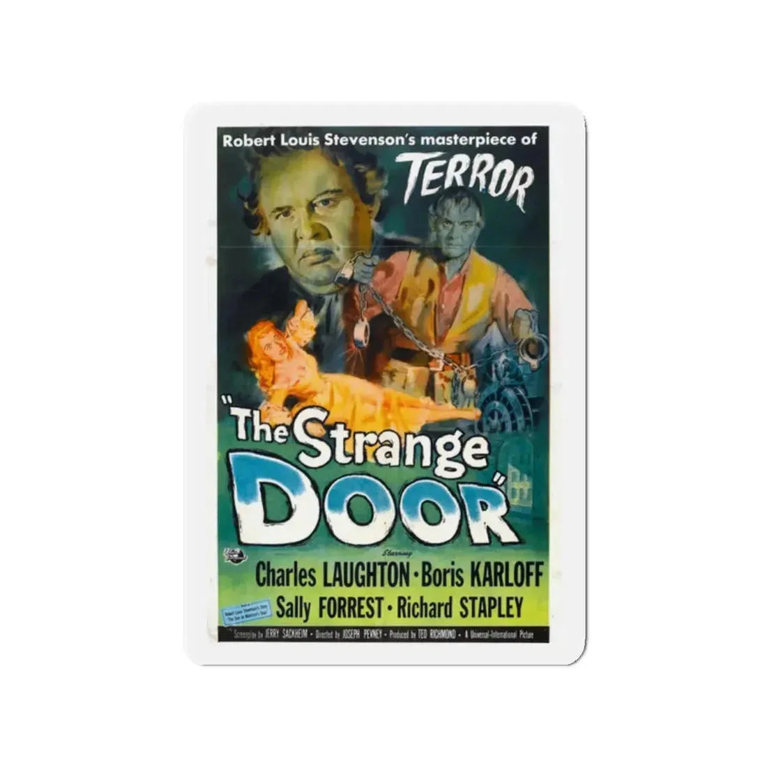 THE STRANGE DOOR 1951 Movie Poster - Refrigerator Magnet 2 Inch - The Sticker Space
