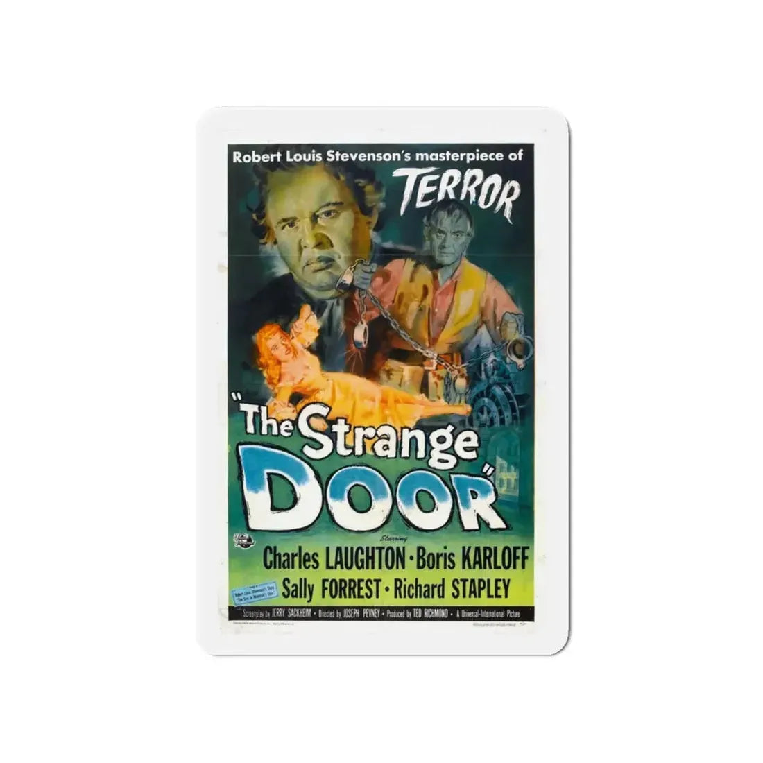 THE STRANGE DOOR 1951 Movie Poster - Refrigerator Magnet 4 Inch - The Sticker Space