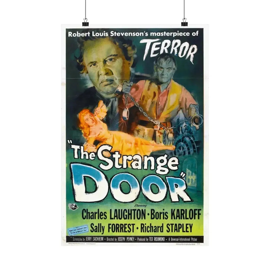 THE STRANGE DOOR 1951 - Paper Movie Poster 16″ x 24″ Matte - The Sticker Space
