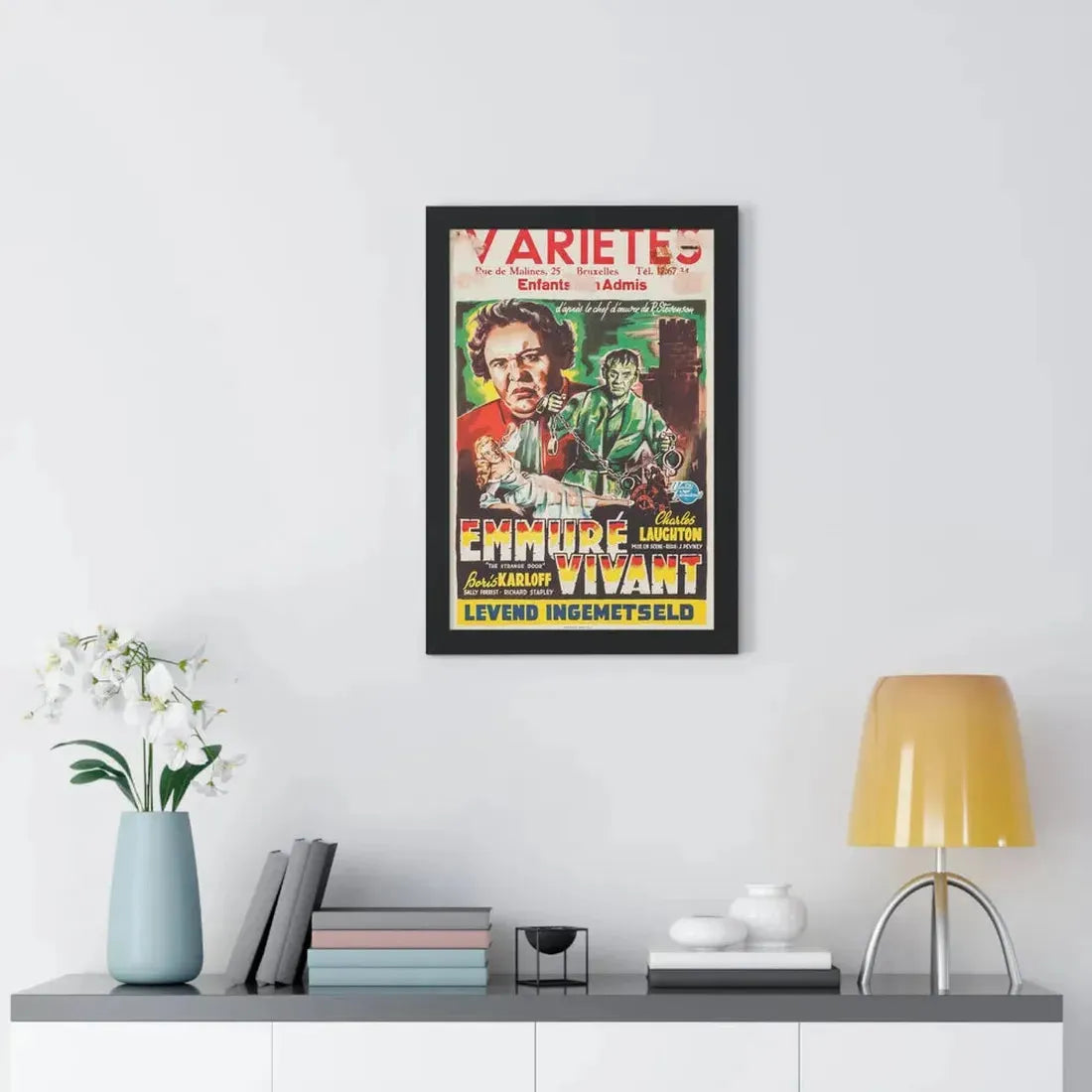 THE STRANGE DOOR (BELGIAN) 1951 - Framed Movie Poster - The Sticker Space