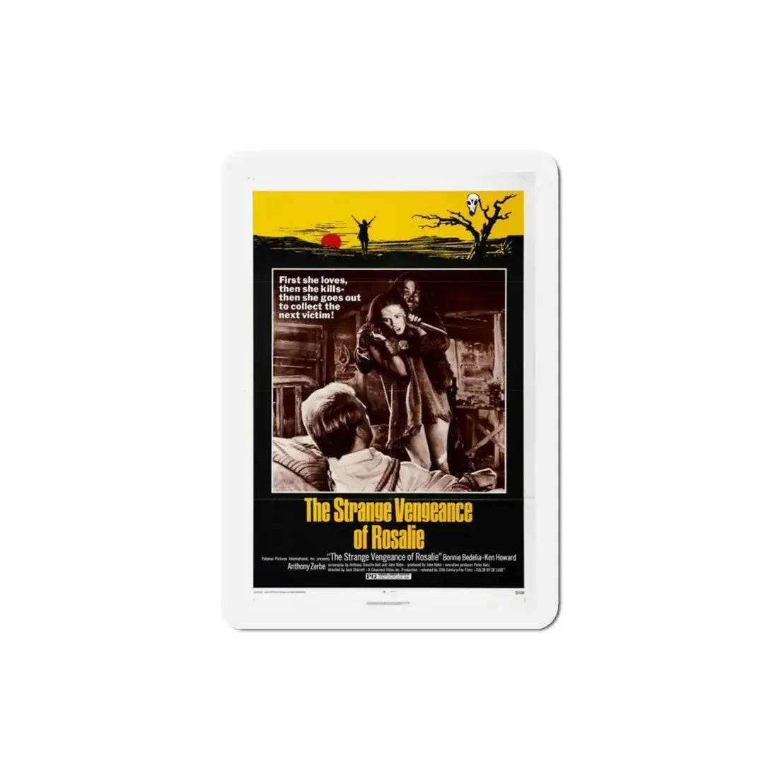 The Strange Vengeance of Rosalie 1972 Movie Poster Refrigerator Magnet 3 Inch - The Sticker Space