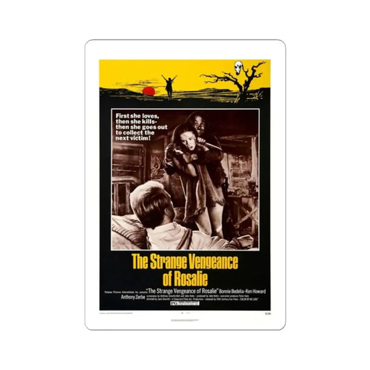 THE STRANGE VENGEANCE OF ROSALIE 1972 Movie Poster - STICKER Vinyl Kiss-Cut Decal 2 Inch White - The Sticker Space