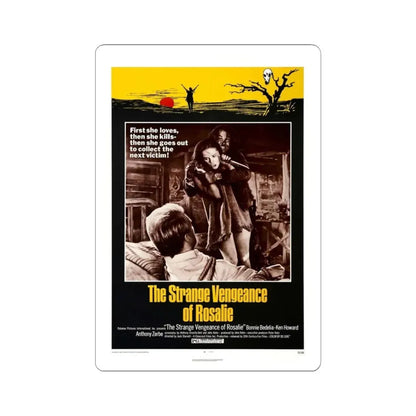THE STRANGE VENGEANCE OF ROSALIE 1972 Movie Poster - STICKER Vinyl Kiss-Cut Decal 6 Inch White - The Sticker Space