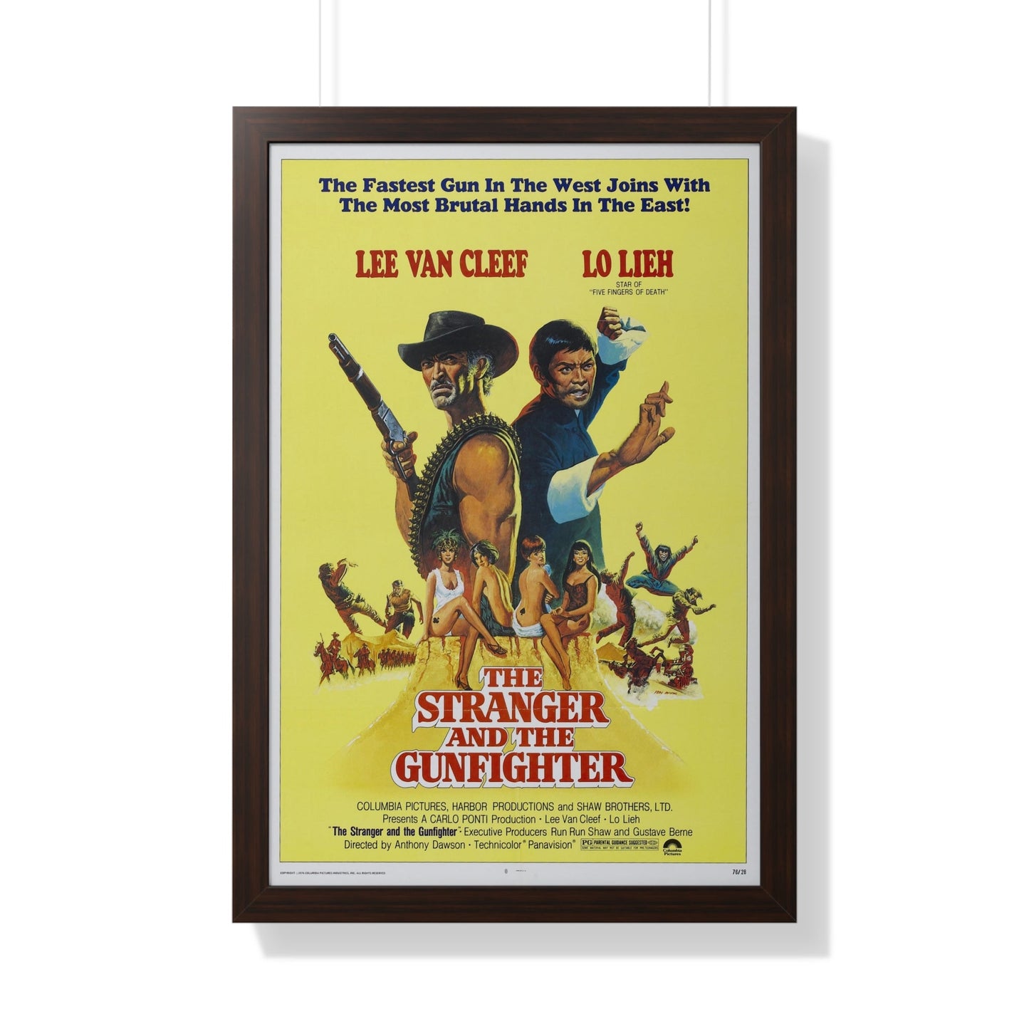 THE STRANGER AND THE GUNFIGHTER 1974 - Framed Movie Poster-20" x 30"-The Sticker Space