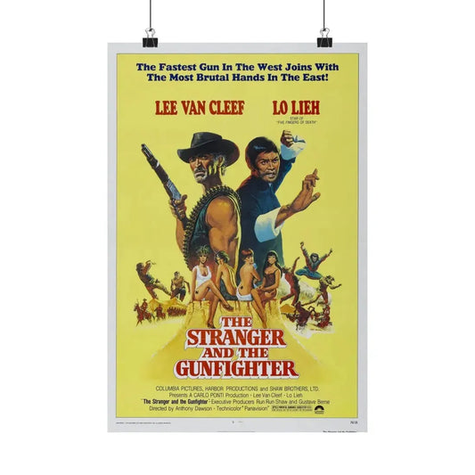 THE STRANGER AND THE GUNFIGHTER 1974 - Paper Movie Poster 12″ x 18″ Matte - The Sticker Space