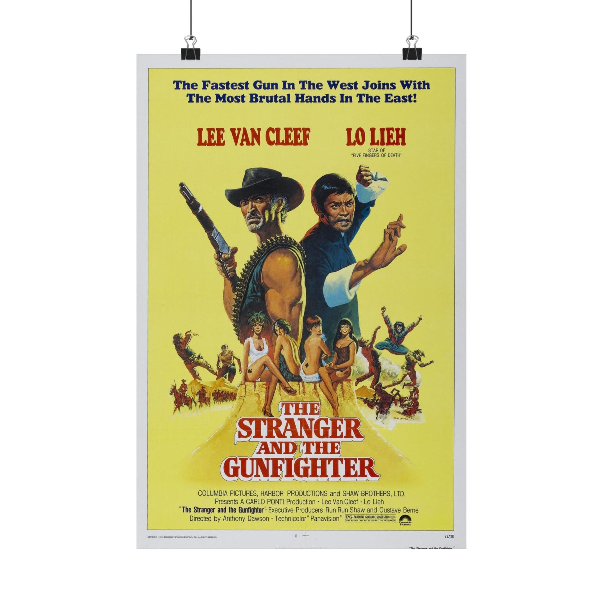 THE STRANGER AND THE GUNFIGHTER 1974 - Paper Movie Poster-12″ x 18″-The Sticker Space