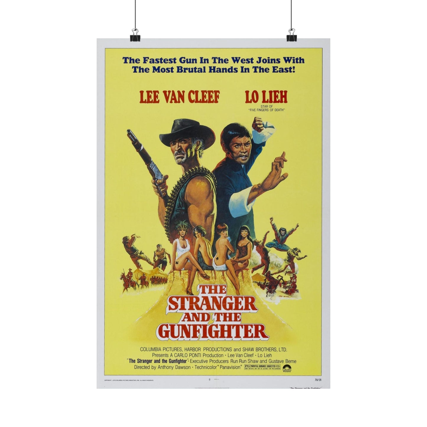 THE STRANGER AND THE GUNFIGHTER 1974 - Paper Movie Poster-16″ x 24″-The Sticker Space