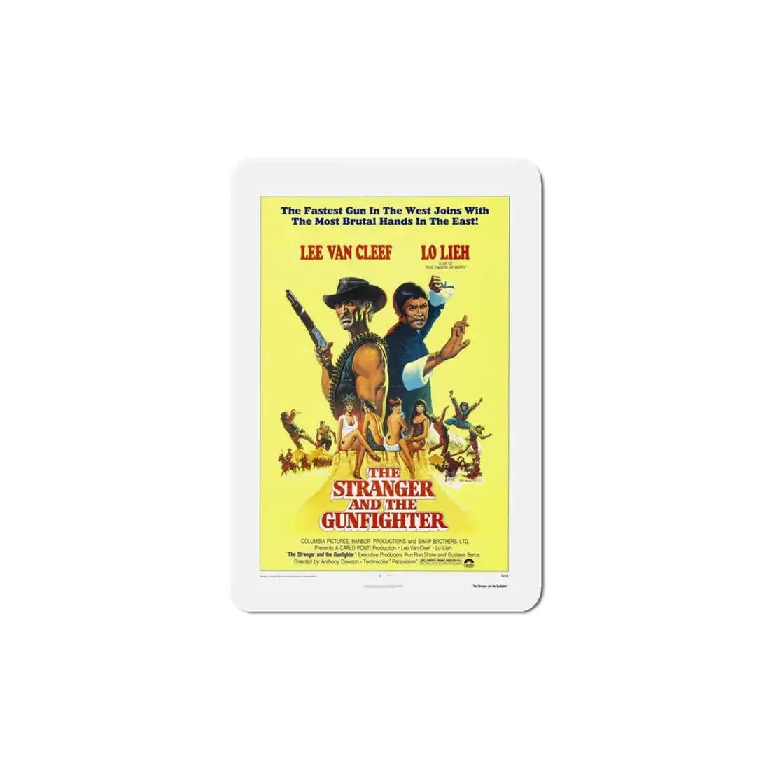 The Stranger and the Gunfighter 1976 Movie Poster Refrigerator Magnet 6 Inch - The Sticker Space