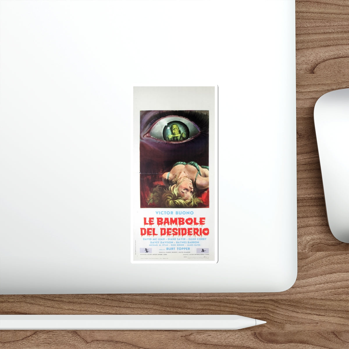 THE STRANGLER (ITALIAN) 1964 Movie Poster STICKER Vinyl Die-Cut Decal-The Sticker Space