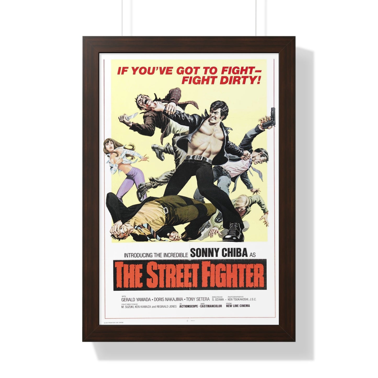 THE STREET FIGHTER 1974 - Framed Movie Poster-16″ x 24″-The Sticker Space