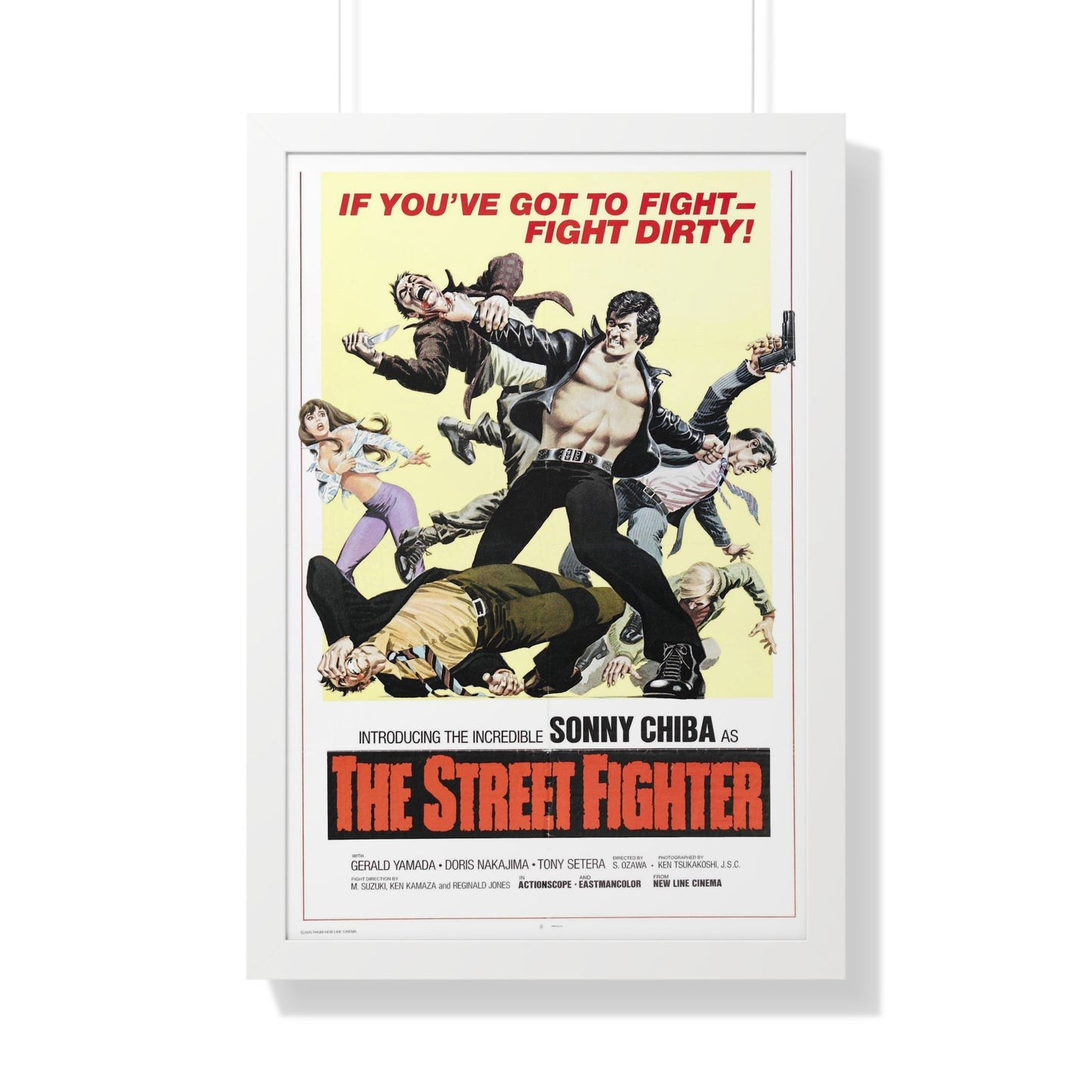 THE STREET FIGHTER 1974 - Framed Movie Poster-20" x 30"-The Sticker Space