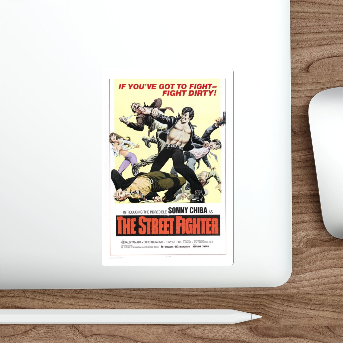 THE STREET FIGHTER 1974 Movie Poster STICKER Vinyl Die-Cut Decal-The Sticker Space