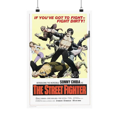 THE STREET FIGHTER 1974 - Paper Movie Poster 12″ x 18″ Matte - The Sticker Space