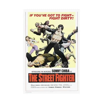 THE STREET FIGHTER 1974 - Paper Movie Poster - The Sticker Space