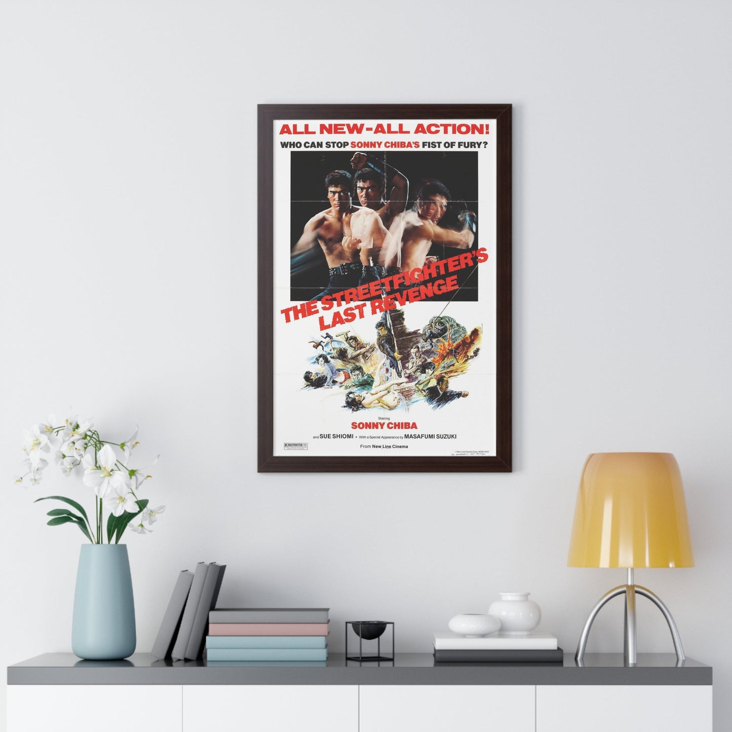 THE STREETFIGHTERS LAST REVENGE 1974 - Framed Movie Poster-The Sticker Space