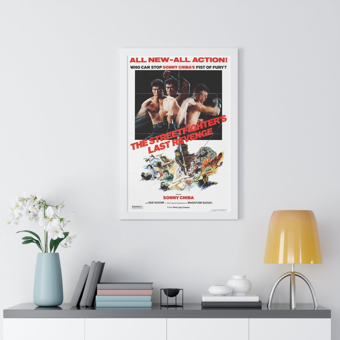 THE STREETFIGHTERS LAST REVENGE 1974 - Framed Movie Poster-The Sticker Space