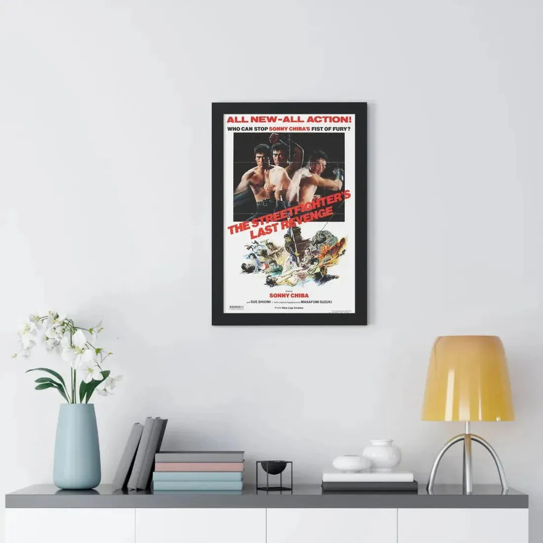 THE STREETFIGHTERS LAST REVENGE 1974 - Framed Movie Poster - The Sticker Space